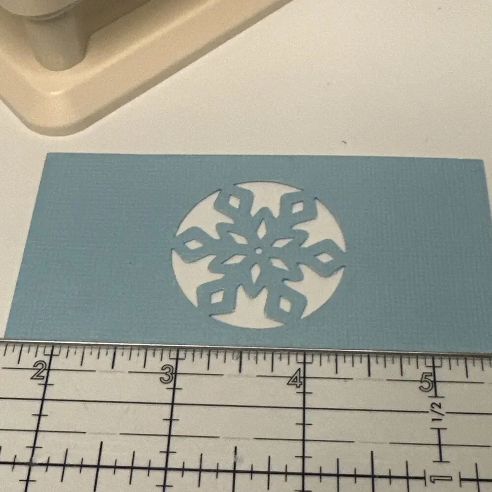 Martha Stewart SKYLANDS SNOWFLAKE Punch All Over the Page Christmas Winter
